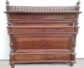 french antique walnut double bed